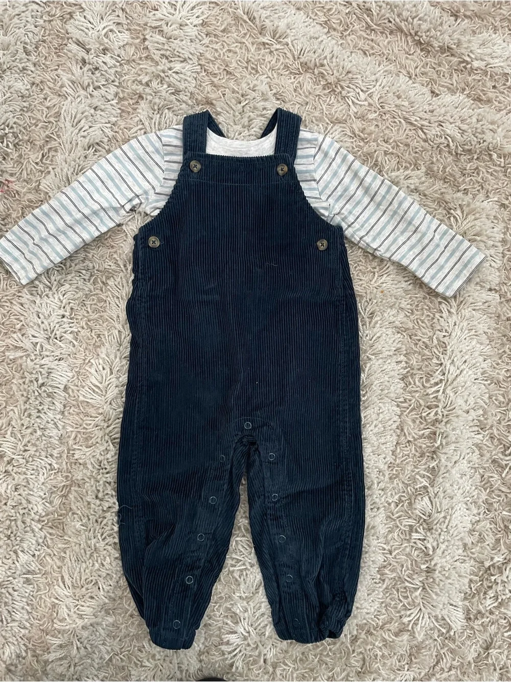 Carter's Corduroy Overalls and Shirt 2 piece set